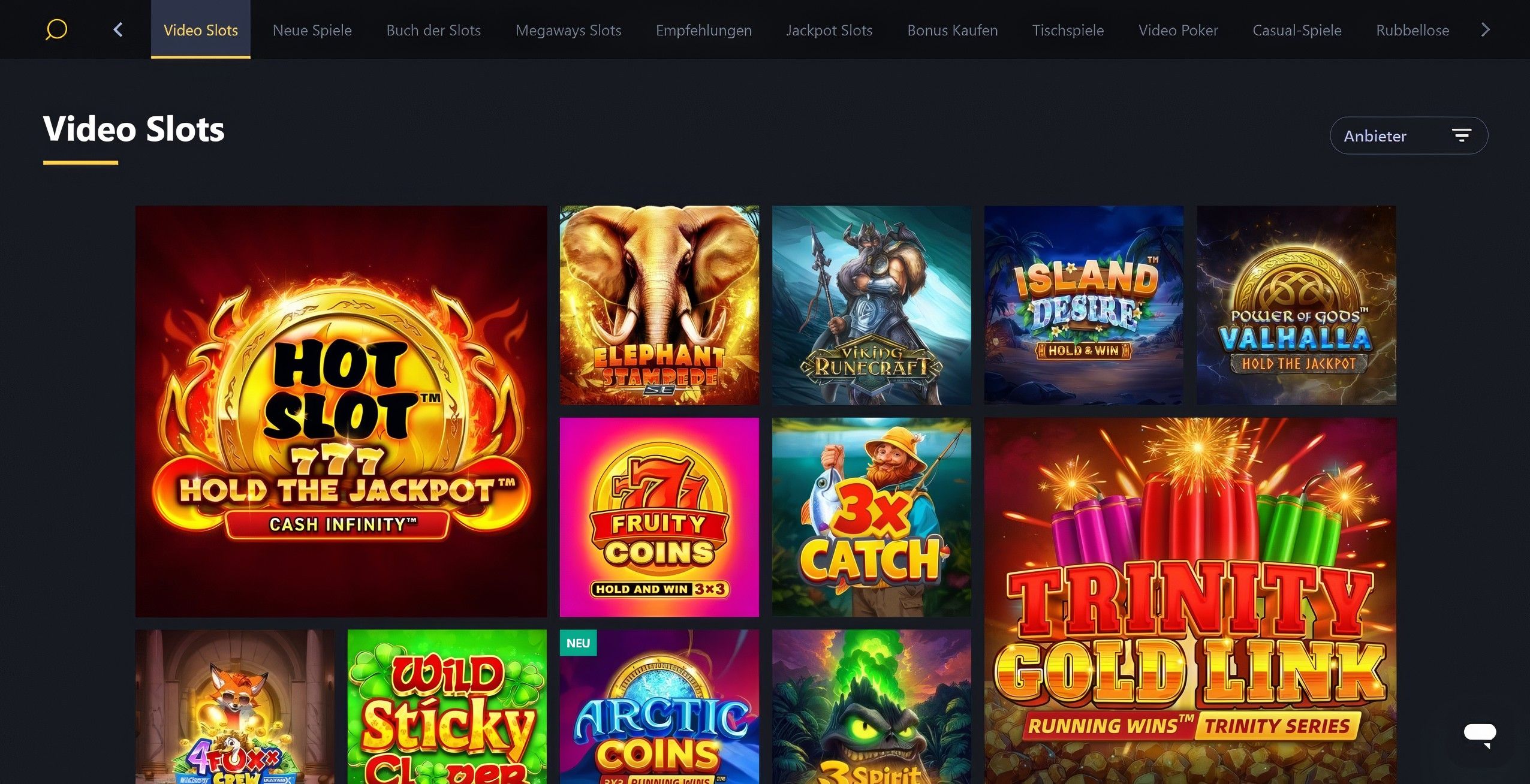 24slots Casino desktop screenshot 2